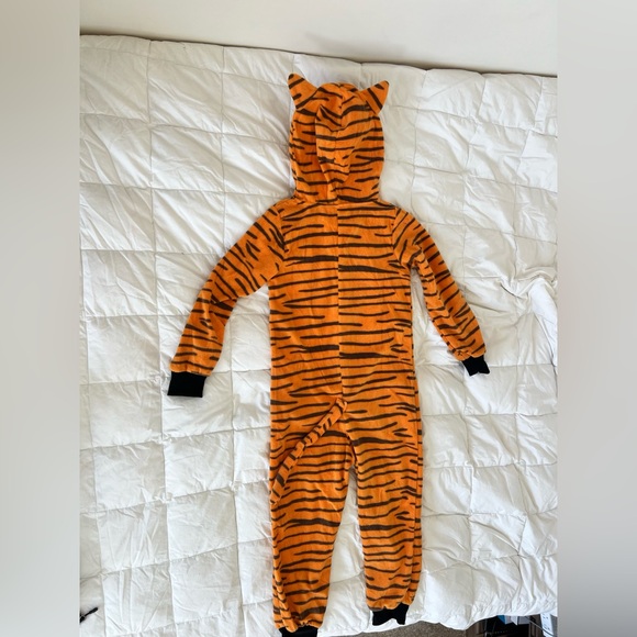 Tiger Striped Kids One Piece Costume with Hood - Picture 7 of 8